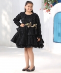 Black Sequence Dress with Jacket