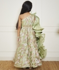 Green Sequence Embroidery Jumpsuit