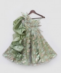 Green Sequence Embroidery Jumpsuit