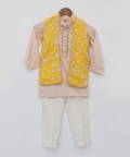 Parsi work Jacket with Kurta and Pant
