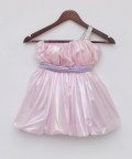 Pink Metallic Frock