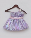 Purple Metallic Frock