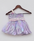 Purple Metallic Frock