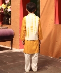 Tie and Die Nehru Jacket with Kurta Set