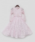 Baby Pink Embroidered Anarkali