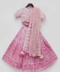 Pink Sequence Embroidery Lehenga Choli
