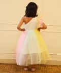 Multi Colour High Low Dress