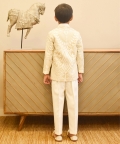 Ivory Embroidered Bandgala With Pant