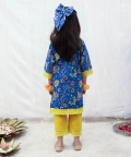 Blue Printed Suit Set