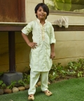 Green Printed Kurta And Pant