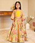 Multi Coloured Embroidered Lehenga Set