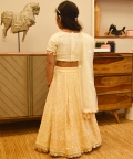 Beige Lehenga Set
