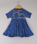 Floral Thread And Zari Embroidery Dress