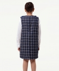 One Friday Enchanted Houndstooth Dress For Kids Girls