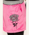 Rosy Houndstooth Skirt