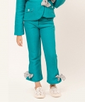 Whimsical Teal Trousers