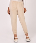 One Friday Beige Relaxed Knitted Trouser For Kids Girls