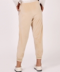 One Friday Beige Relaxed Knitted Trouser For Kids Girls