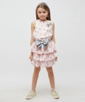 Pink And Grey Skirt