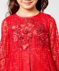 Red Lace Party Dress