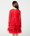 Red Lace Party Dress