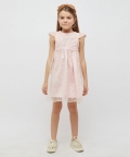 Peach Sequins Dress