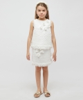 Off White Lace Skirt
