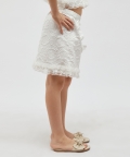 Off White Lace Skirt