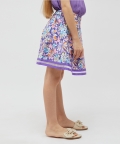 Pink Summer Floral Skirt