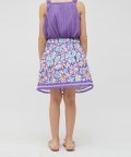 Pink Summer Floral Skirt