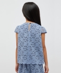 Lace Ice Blue Top