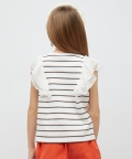 Black And White Striped Top