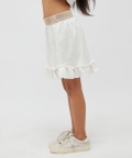 Off White Plain Skirt