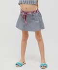 Striped Navy Blue Skirt