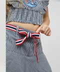 Striped Navy Blue Skirt