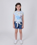 Blue Daisy Duck Top