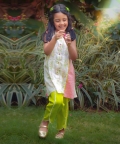 Tiranga Kurta And Dhoti Pants Set