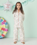 Farmland Print Notch Collared Nightsuit