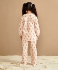 Peterpan Collar Furry Foxxy Print Nightsuit