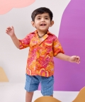 Tango Tropics Printed Cotton Hawaiian Shirt