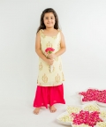 Yellow Boota Block Printed Kurta Set