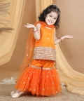 Sharara With Gathers And Work