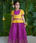 Girl Bandhani Pattu Pavdai