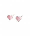 Pink Heart Earrings