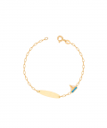 Blue And White Yacht Bracelet (Personalised on Plaque)