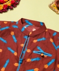 Rocket Print Kurta Pajama Set