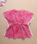 Pink Leheriya Kaftan 