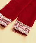 Maroon Velvet Suit Set 