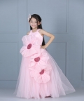 3D Flower Embllished Gown