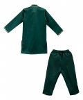 Green moon and star kurta set for boys